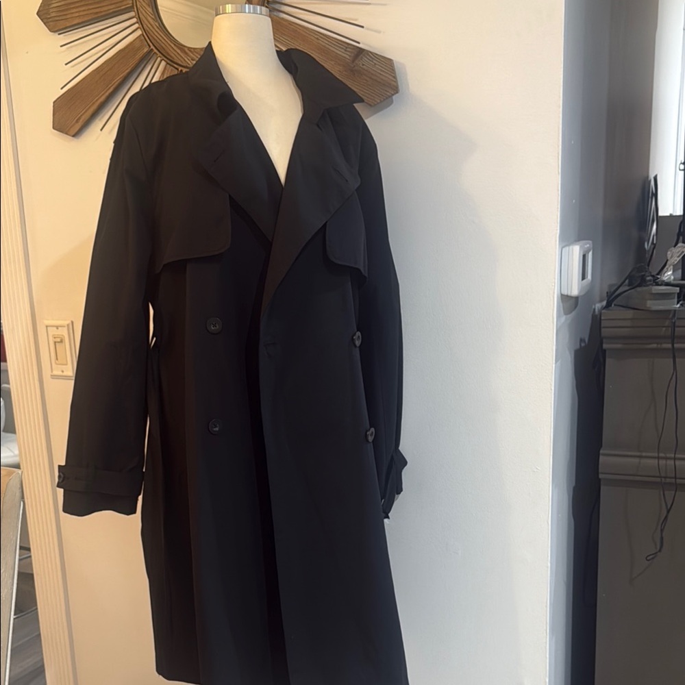 A New Day Black and Brown Striped Coat
